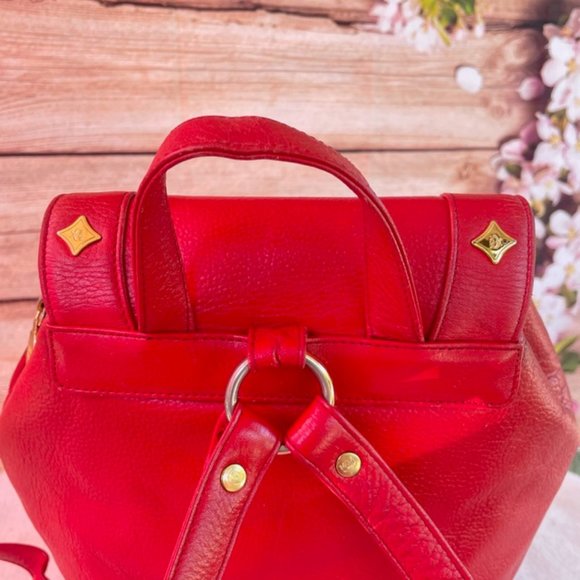 AUTHENTIC MCM Red Backpack - Picture 5 of 12